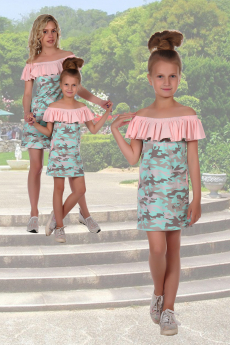 Модный сарафан для девочки с открытыми плечами Натали со скидкой