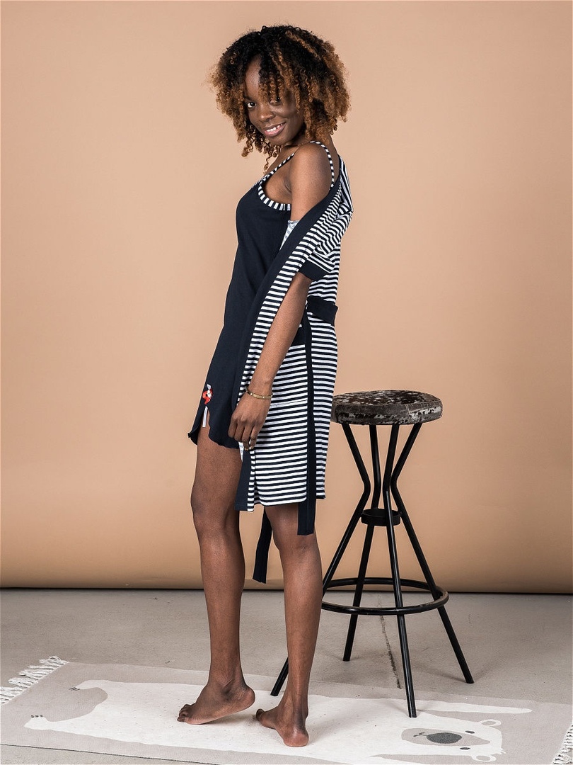 Фото товара 20084, комплект: сорочка и халат