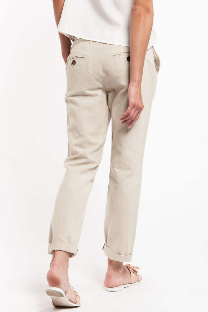 Фото товара 8099, летние льняные женские брюки