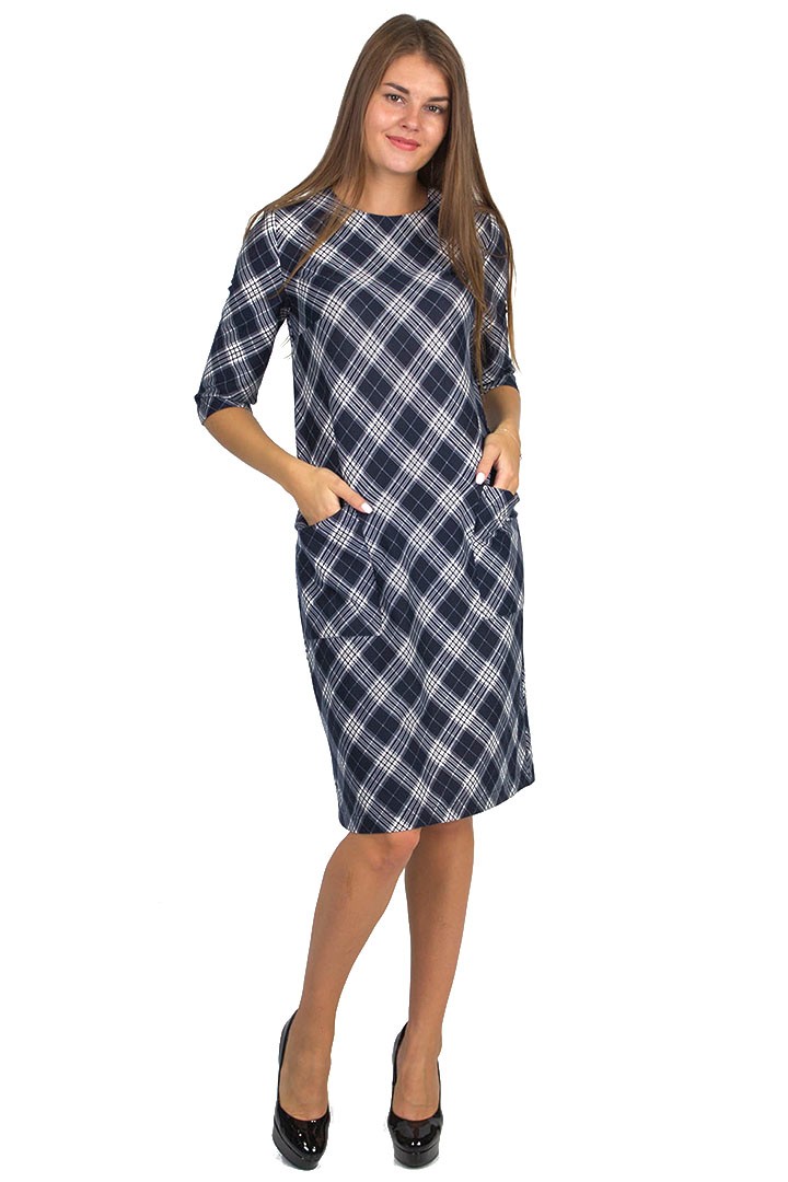 Фото товара 20204, платье в клетку